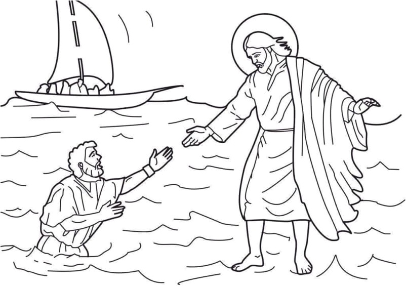 Free Spirit Jesus. Coloring Page