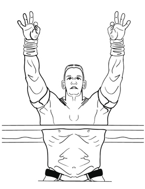 Coloring Page of John Cena