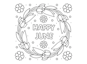 June Delight Coloring Page