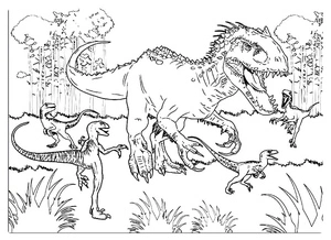 Free Jurassic World Coloring Page Printable Coloring Page