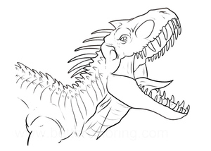 Indominus Rex in the Jurassic World movie