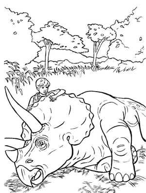 Print the Jurassic World image without labeling it as a coloring page. Coloring Page