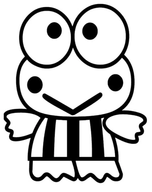 A cartoon frog created by Sanrio in 1988 Coloring Page