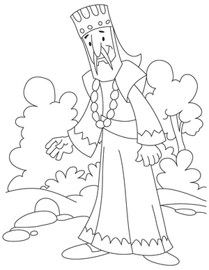 Cheerful Sovereign Coloring Page