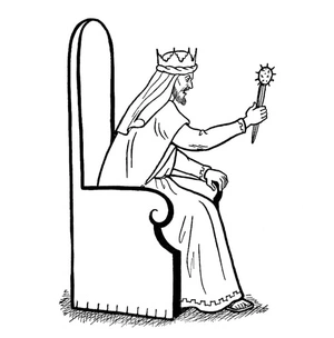 Image of a King Coloring Page