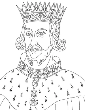 King of Britain Coloring Page