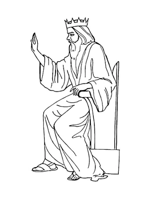 Printable King-themed coloring page Coloring Page