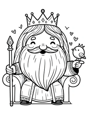 Regal Toddler Coloring Page