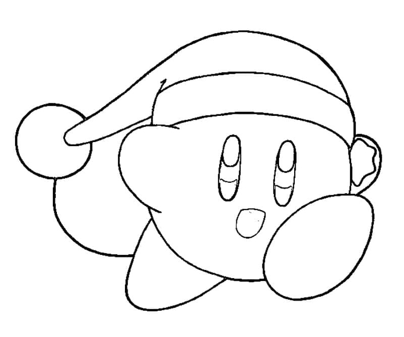 Kirby from Nintendo Coloring Page