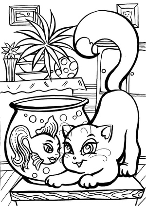 Cat and Fish
