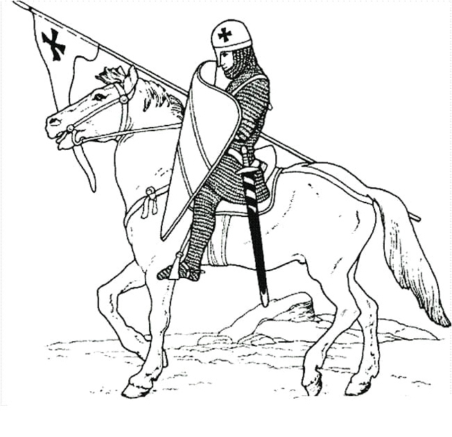 Knight Coloring Page Coloring Page