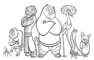 An Extensive List of Top Kung Fu Experts Coloring Page