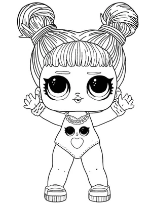 Adventurous Glam LOL Surprise Hairgoals Coloring Page
