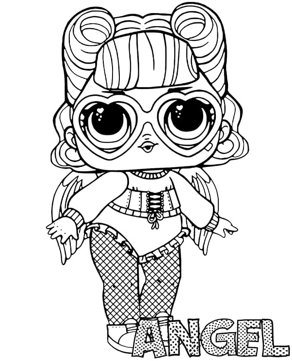 Angel the LOL Surprise Doll Coloring Page