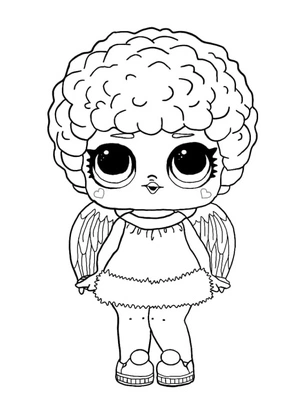 Bashful Cutie LOL Surprise Doll Coloring Page
