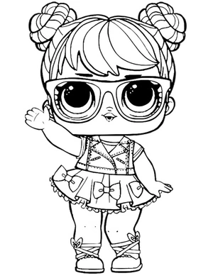Bon Bon LOL Surprise Doll Coloring Page