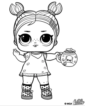 Claws Doll from the LOL Surprise series Coloring Page