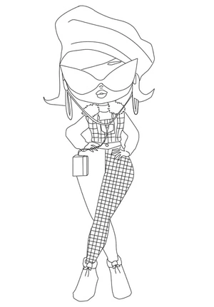 Cutie Camp LOL Surprise OMG Coloring Page