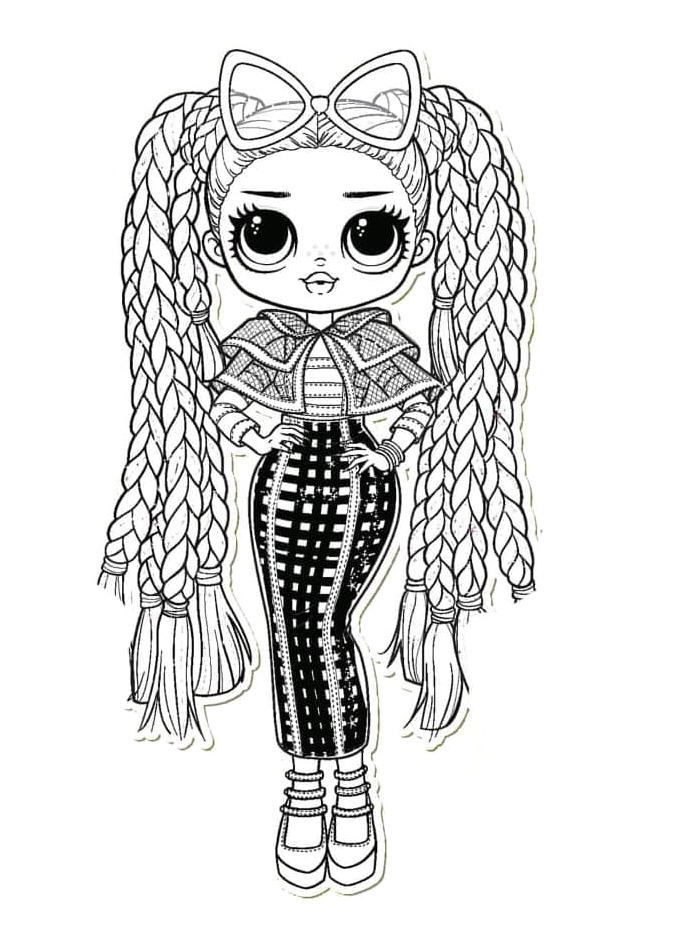 Dazzling LOL Surprise OMG Coloring Page