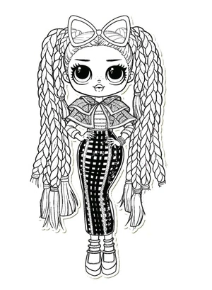 Dazzling LOL Surprise OMG Coloring Page
