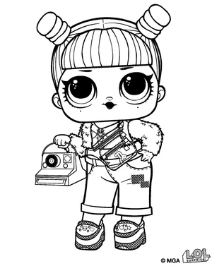 Dreamy LOL Surprise Doll Coloring Page