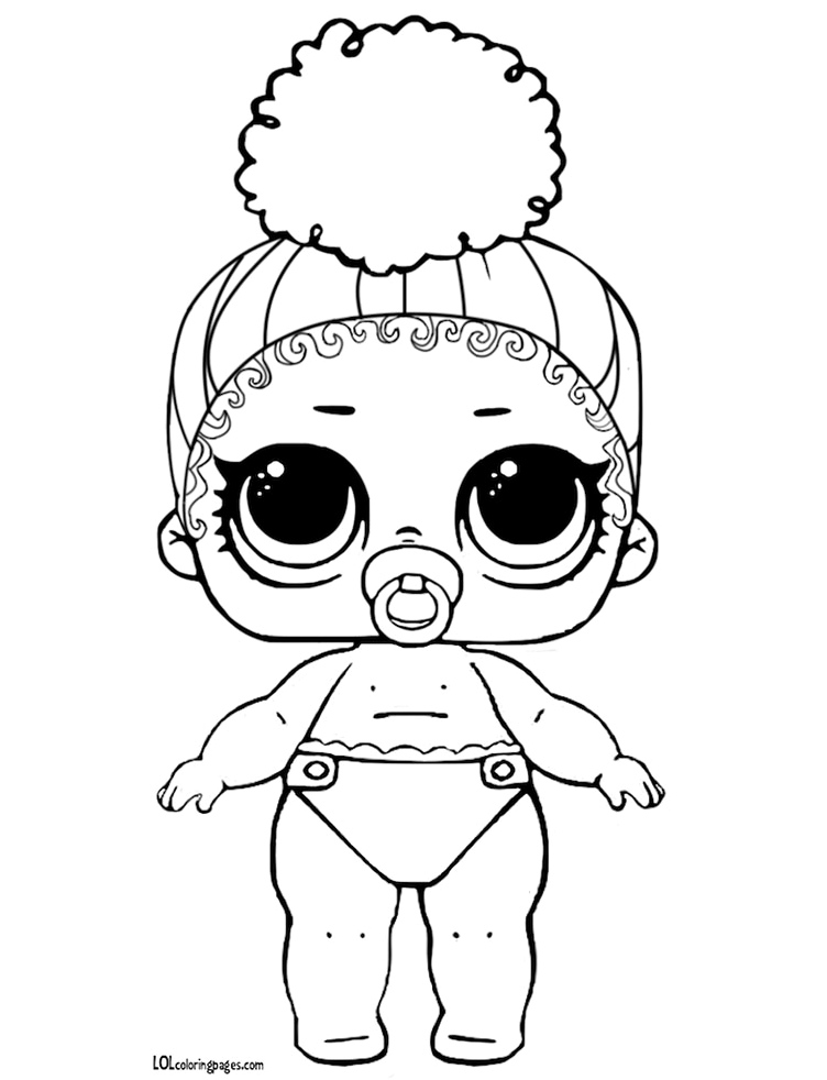 Foxy Lil LOL Surprise Doll Coloring Page