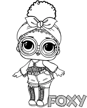 Foxy Lol Surprise Doll Coloring Page Coloring Page