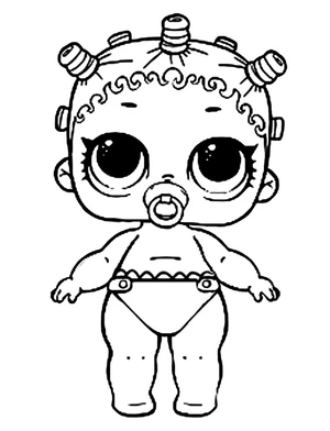 Fresh Lil' Surprise Doll Coloring Page