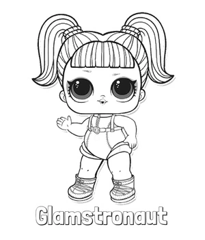 Glamstronaut LOL Surprise Doll Coloring Page