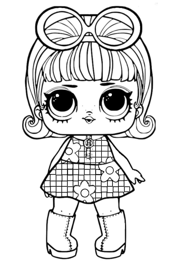 Glimmering Girl - LOL Surprise Doll Coloring Page