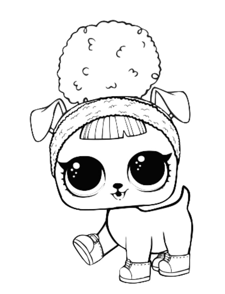 Hoops D.O.G.G. from the LOL Surprise Pets Coloring Page