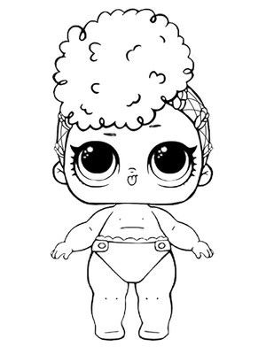 Independent Lil Queen - LOL Surprise Doll Coloring Page
