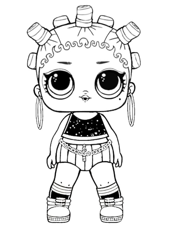 Jammin' LOL Surprise Doll Coloring Page
