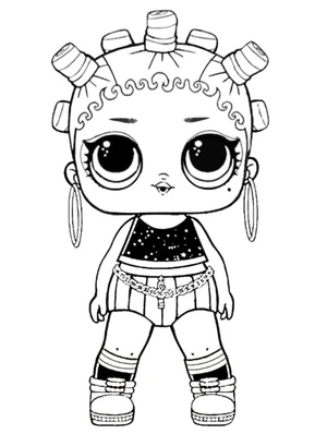 Jammin' LOL Surprise Doll Coloring Page