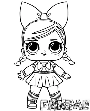 L.O.L. Surprise Doll Fanime Coloring Page