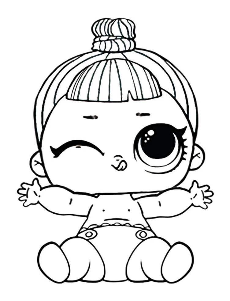 Lil Dreamy Skeletina LOL Surprise Doll Coloring Page