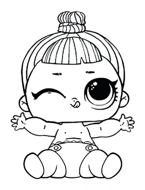 Lil Dreamy Skeletina LOL Surprise Doll Coloring Page