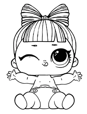 Lil SPF Q.T. from LOL Surprise Dolls Coloring Page