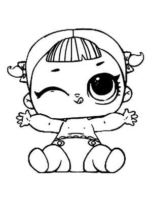 Lily the Line Dancing LOL Surprise Doll Coloring Page
