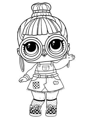 LOL Surprise Doll Block Party B.B. Coloring Page