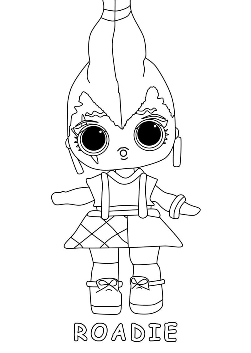 LOL Surprise Doll Roadie Coloring Page