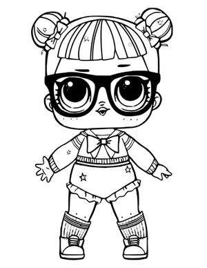 Lol Surprise Doll - Teacher’s Pet Coloring Page