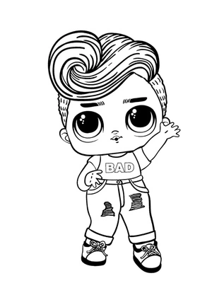 LOL Surprise Hairgoals Bhaddie Coloring Page