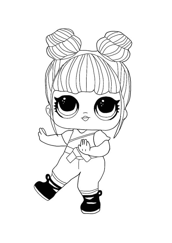 LOL Surprise Hairvibes Blackbelt Coloring Page Coloring Page