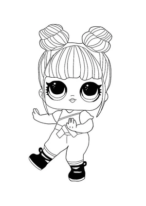 LOL Surprise Hairvibes Blackbelt Coloring Page Coloring Page