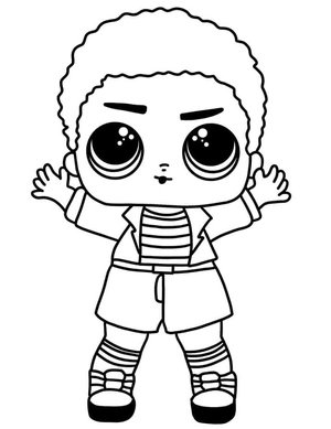 LOL Surprise King Bee Coloring Page