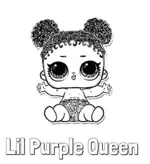 LOL Surprise Lilac Monarch Coloring Page