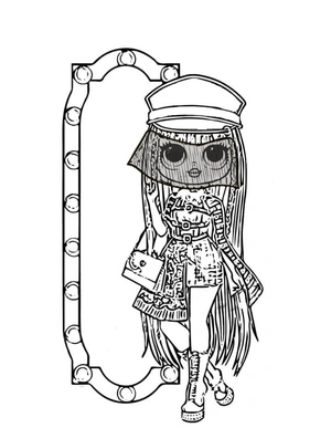 LOL Surprise OMG Shadow Coloring Page