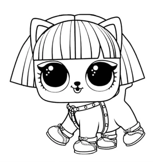 LOL Surprise: Purrfect Shapes Coloring Page