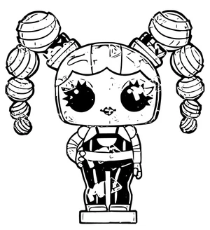 LOL Tiny Toys Powder Up Coloring Page Coloring Page